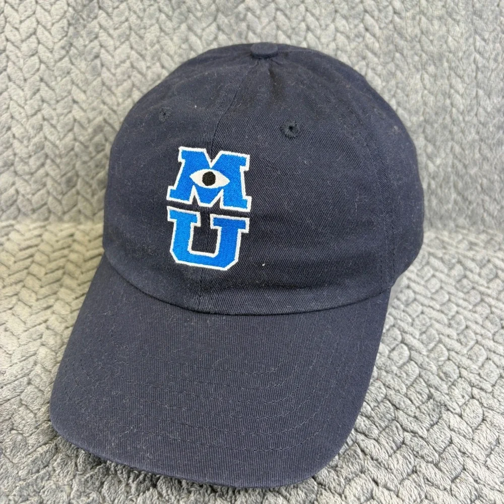 Disney Monsters University MU Navy Blue Baseball Cap Hat Mike Wazowski